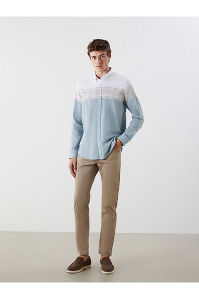 LC Waikiki Regular Fit Long Sleeve Dobby Men's Shirt
