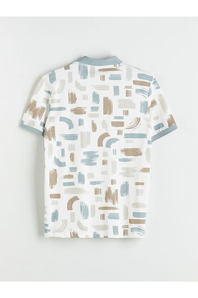 LC Waikiki Polo Neck Patterned Pique Men's T-Shirt