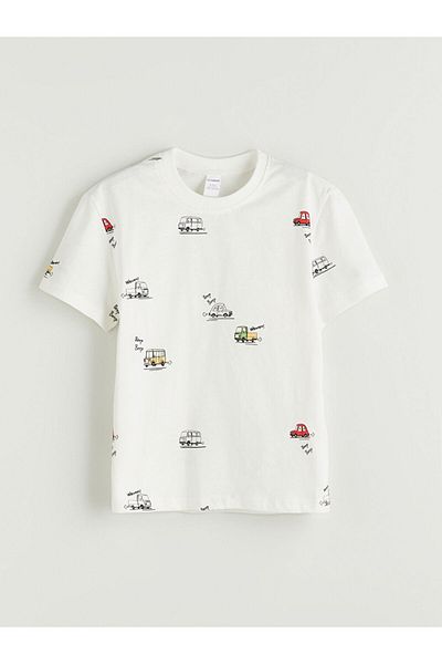 LC Waikiki Crew Neck Printed Boy's T-Shirt