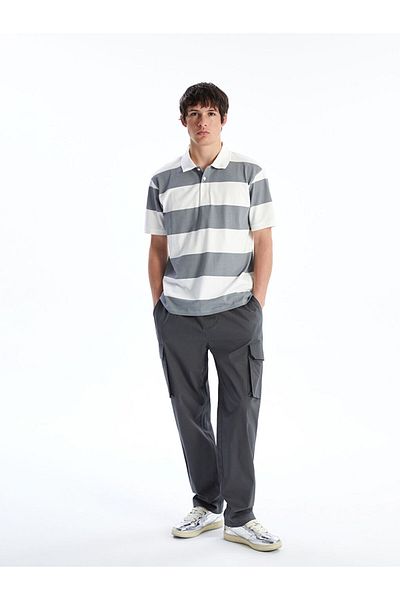 LC Waikiki Polo Neck Striped Men's T-Shirt