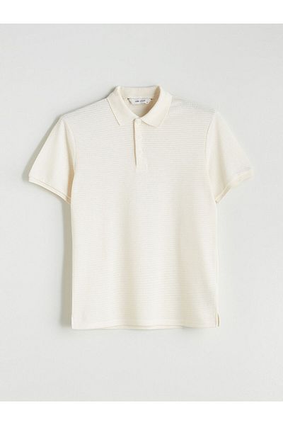 LC Waikiki Ανδρικό μπλουζάκι Polo Neck Combed Cotton