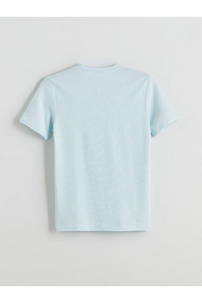 LC Waikiki Crew Neck Short Sleeve Men's Textured T-Shirt