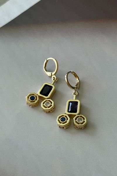Trendy Butik Steel Brand Model Earrings