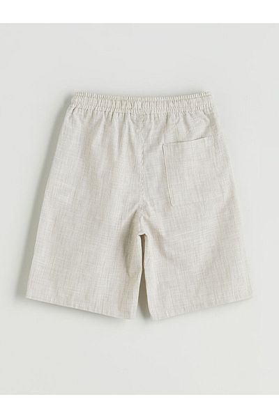 LC Waikiki Brown Boy's Shorts with Elastic Waist