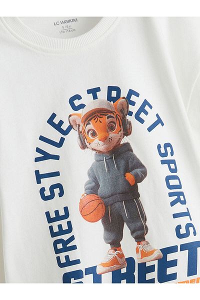 LC Waikiki Crew Neck Printed Boy's T-Shirt