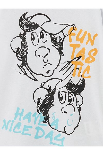 LC Waikiki Lcw Crew Neck Printed Boys' T-Shirt