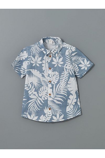 LC Waikiki Short Sleeve Printed Boy's Shirt