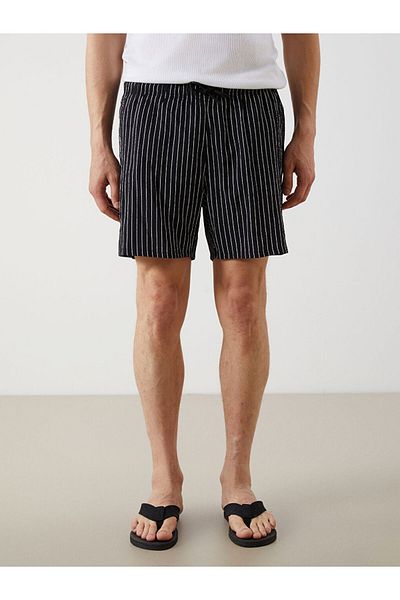 LC Waikiki Νέα σεζόν Kisa Boy Striped Ανδρικό Marine Sortu - S5FC58Z8
