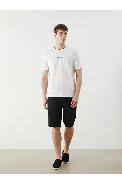 LC Waikiki Crew Neck Printed Combed Cotton Men's T-Shirt