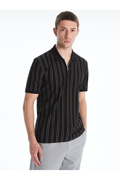 LC Waikiki Νέας σεζόν Polo Collar Striped Ανδρικό Tisort - S5FV03Z8