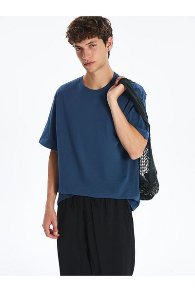 LC Waikiki New Season Crew Neck Combed Cotton Men's T-Shirt - S52693Z8