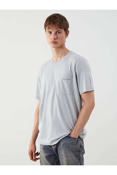 LC Waikiki Crew Neck Printed Combed Cotton Men's T-Shirt