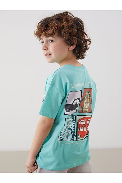 LC Waikiki Crew Neck Printed Boy's T-Shirt