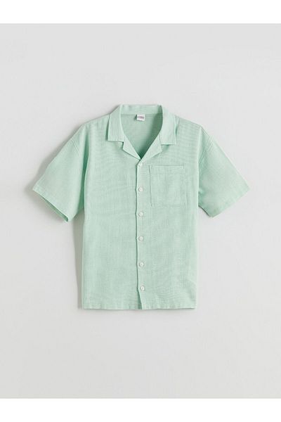 LC Waikiki Mercan Short Sleeve Boy's Shirt
