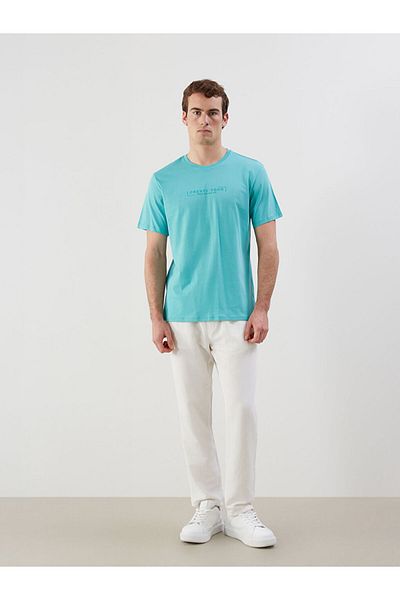 LC Waikiki New Season Crew Neck Short Sleeve Printed Combed Cotton Men's T-Shirt - S5Ii65Z8