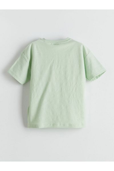 LC Waikiki Crew Neck Text Printed Boys' T-Shirt