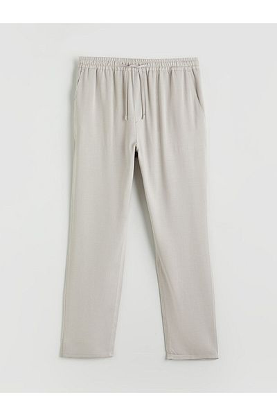 LC Waikiki Standard Pattern Linen Blended Men's Trousers