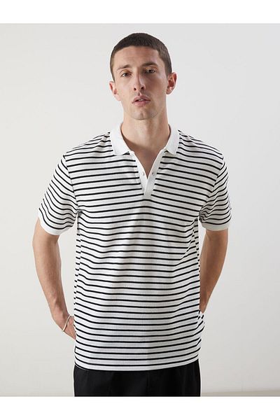 LC Waikiki Polo Neck Striped Men's T-Shirt