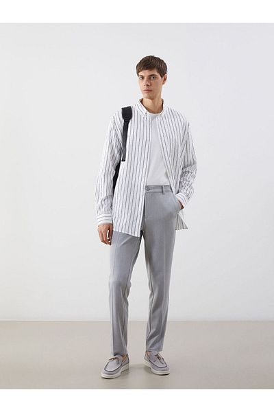 LC Waikiki Ανδρικό πουκάμισο New Season Slim Fit ριγέ - S60100Z8