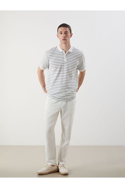 LC Waikiki Polo Neck Striped Men's T-Shirt