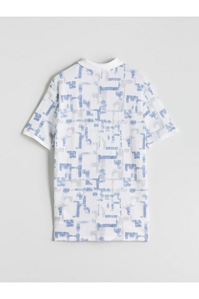 LC Waikiki Polo Neck Patterned Men's T-Shirt