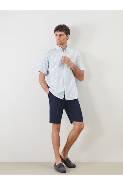 LC Waikiki RMZ GİYİM FARKİLYA Pantaloni scurți pentru bărbați cu aspect de in...