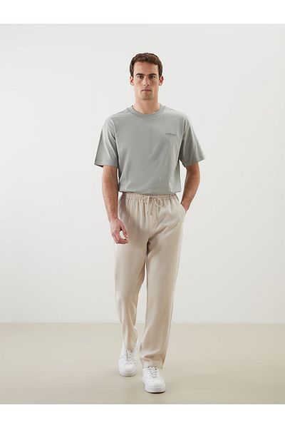 LC Waikiki Standard Mold Men's Trousers with Elastic Waist