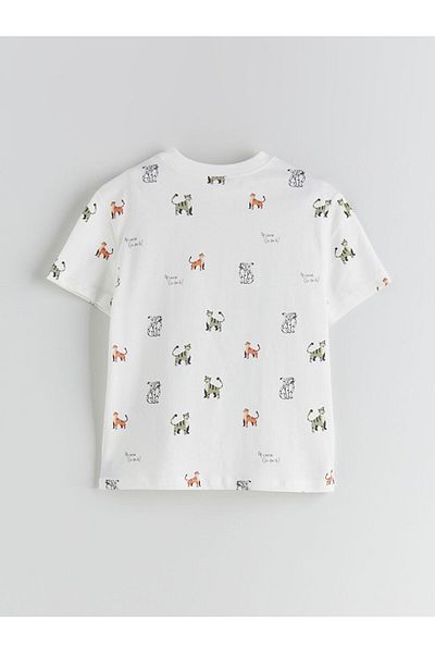 LC Waikiki Crew Neck Printed Boy's T-Shirt
