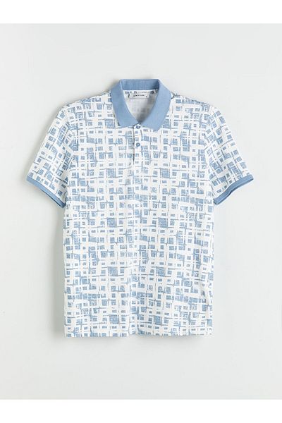 LC Waikiki Polo Neck Patterned Men's T-Shirt
