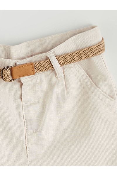 LC Waikiki Boy's Belted Shorts with Pockets