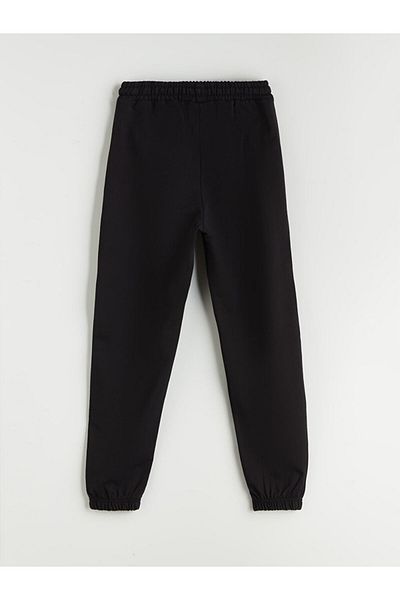 LC Waikiki Black Elastic Waist Boys Jogger Sweatpants