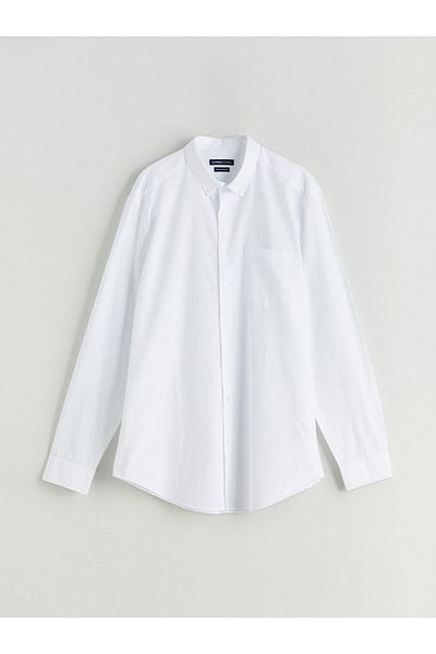 LC Waikiki Regular Fit Long Sleeve Poplin Men's Shirt