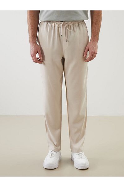 LC Waikiki Standard Mold Men's Trousers with Elastic Waist