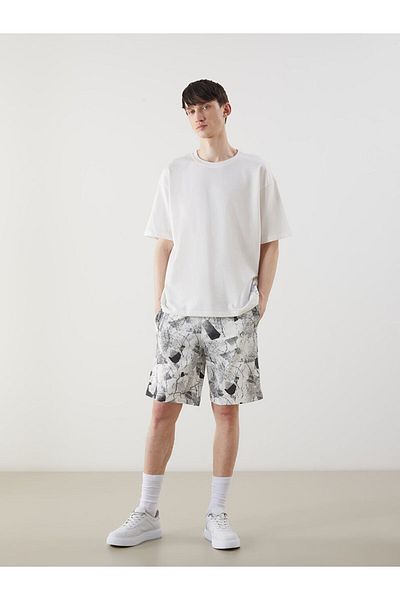 LC Waikiki New Season Standard Fit Printed Men's Sort - S5Il24Z8