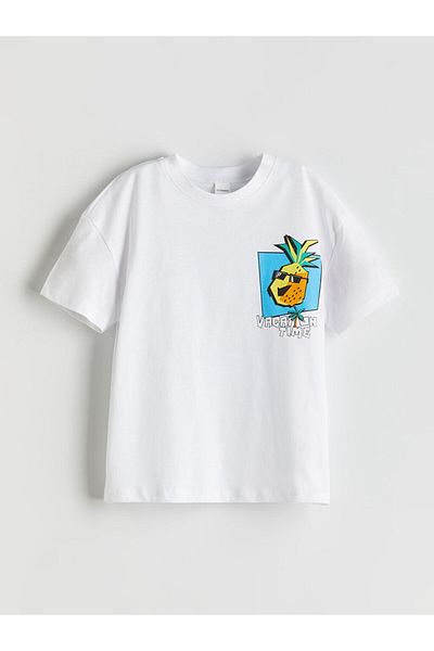 LC Waikiki Crew Neck Printed Boy's T-Shirt