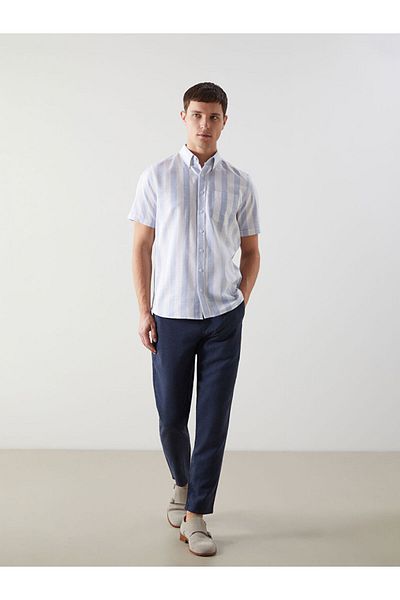 LC Waikiki Regular Fit Dobby Men's Shirt with Pockets