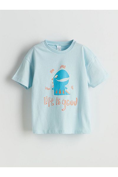LC Waikiki Crew Neck Printed Boy's T-Shirt