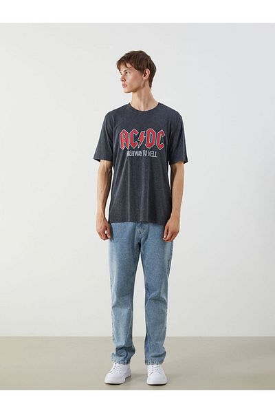 LC Waikiki Crew Neck Printed Combed Cotton Men's T-Shirt