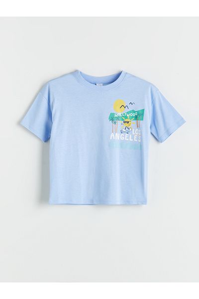 LC Waikiki Crew Neck Printed Boy's T-Shirt
