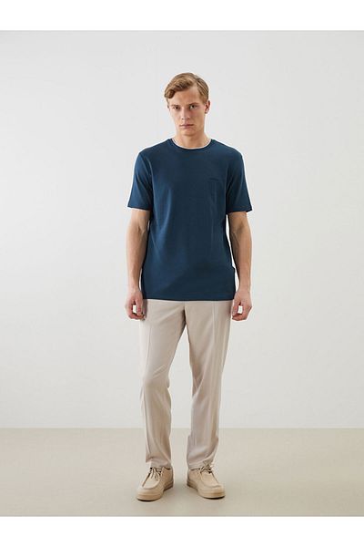 LC Waikiki Crew Neck Printed Combed Cotton Men's T-Shirt