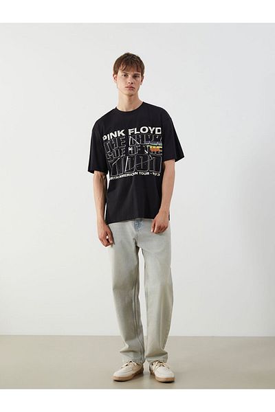LC Waikiki Crew Neck Printed Combed Cotton Men's T-Shirt
