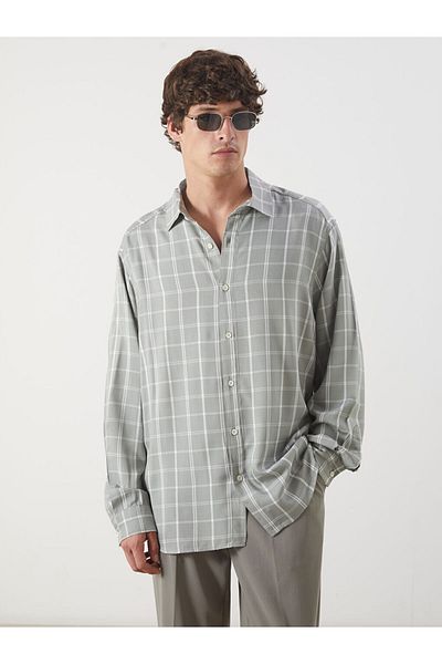 LC Waikiki Comfortable Fit Long Sleeve Plaid Men's Shirt