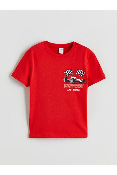 LC Waikiki New Season Printed Cotton Boy's T-Shirt - S5R645Z1