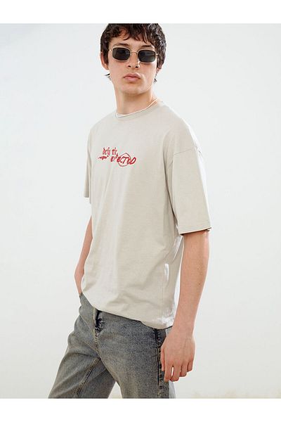 LC Waikiki Crew Neck Printed Combed Cotton Men's T-Shirt