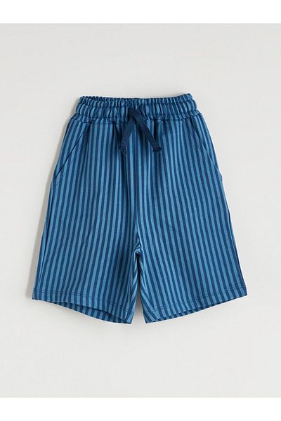 LC Waikiki Elastic Waist Striped Boy's Shorts