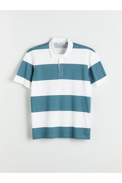 LC Waikiki Polo Neck Striped Pique Men's T-Shirt
