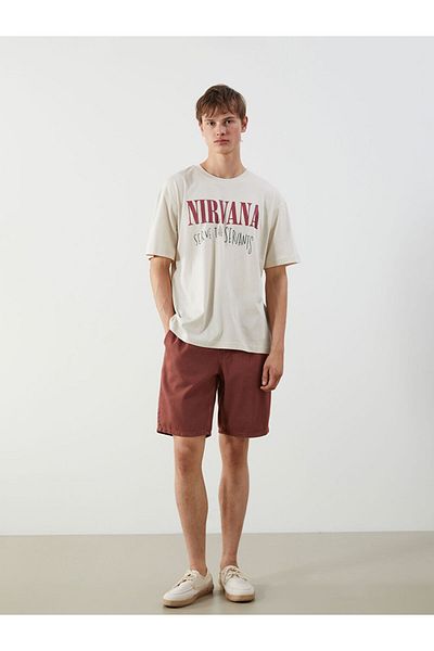 LC Waikiki Crew Neck Nirvana Licensed Combed Cotton Men's T-Shirt