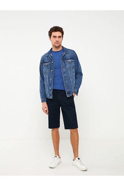 LC Waikiki Comfortable Fit Gabardine Men's Bermuda Shorts
