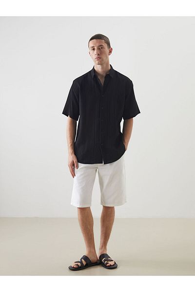 LC Waikiki Ανδρικό πουκάμισο με κοντό μανίκι New Season Regular Fit - S5HA98Z8