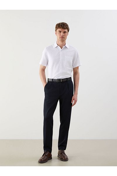 LC Waikiki Regular Fit Short Sleeve Gabardine Men's Shirt